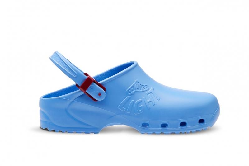 Zoccoli Sanitari Professionali Azzurro – Calzuro Light, Cinturino Regolabile | Cod. 8248