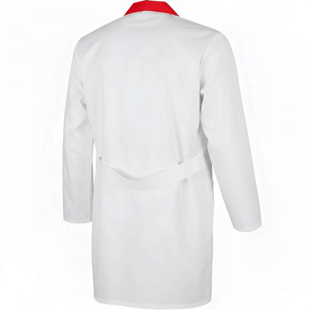 Camice da Lavoro Uomo Bianco con Profilo - Macelleria e Alimentare - Made in Italy Cod 7968