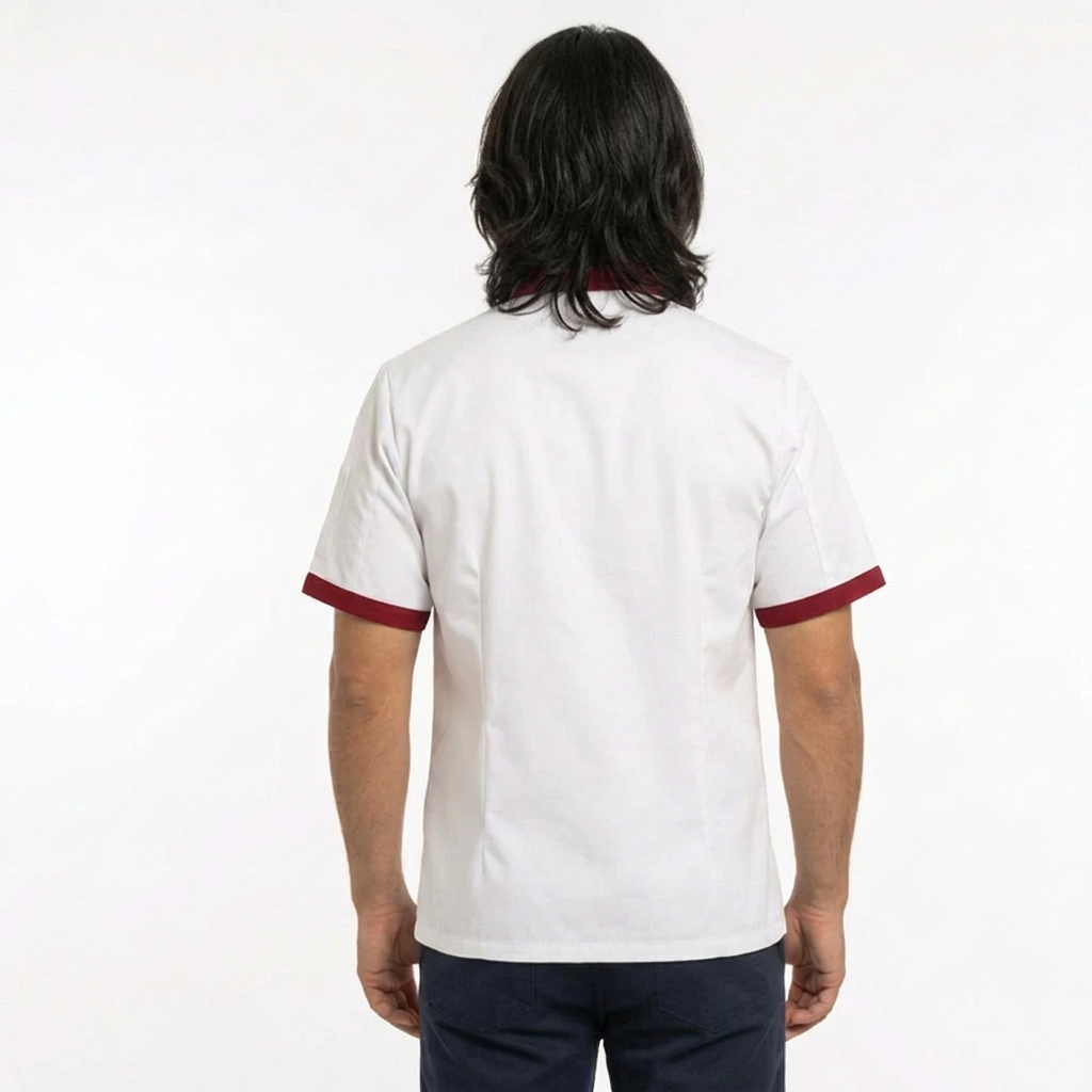 Giacca da cuoco unisex a mezza manica – Cod. 1415