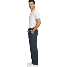 Lade das Bild in den Galerie-Viewer, Pantaloni rigati blu "regular-fit" cod:7822