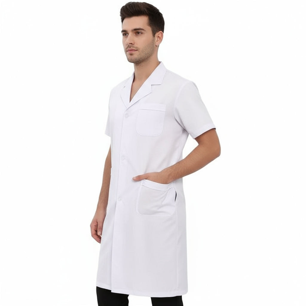 Camice da Lavoro Uomo Bianco Mezza Manica No-Stiro - cod 1202