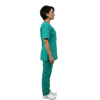 Divisa da lavoro con zip verde cod: 8323