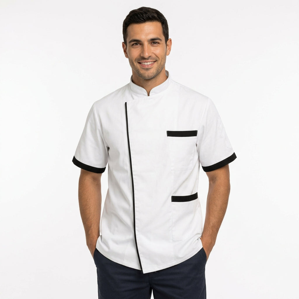 Giacca da cuoco unisex a mezza manica | Cod. 1412