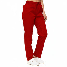 Lade das Bild in den Galerie-Viewer, Pantaloni da Lavoro Unisex Rosso – Cucina, Ristorante, Pasticceria | Cod. 01221
