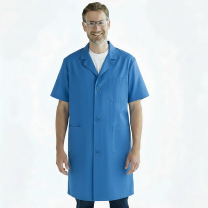 Camice da Lavoro Uomo Blu royal Mezza Manica No-Stiro - cod 14061
