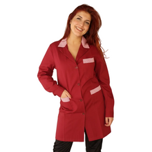 Lade das Bild in den Galerie-Viewer, camice da lavoro donna ml "bordeaux" con profilo cod: 6916
