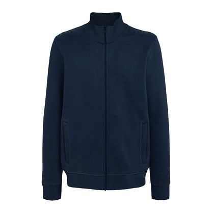 Felpa da Lavoro con Zip Intera Blu – 70% Cotone 30% Poliestere | Cod. 340