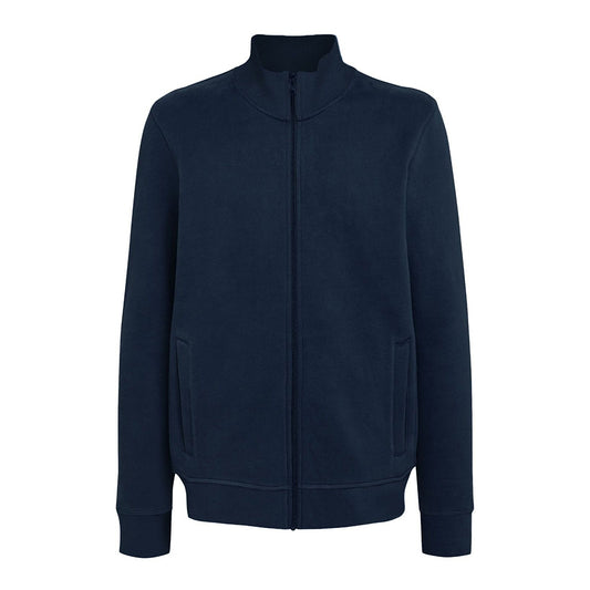 Felpa da Lavoro con Zip Intera Blu – 70% Cotone 30% Poliestere | Cod. 340