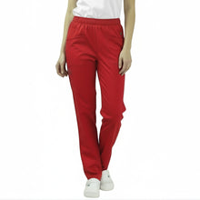 Lade das Bild in den Galerie-Viewer, Pantaloni da Lavoro Unisex Rosso – Cucina, Ristorante, Pasticceria | Cod. 01221
