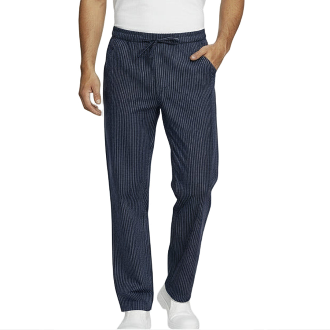 Pantaloni da Cuoco Rigati Blu Regular Fit – Unisex | Cod. 7822