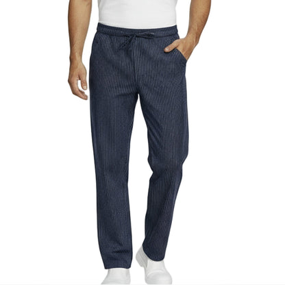 Pantaloni da Cuoco Rigati Blu Regular Fit – Unisex | Cod. 7822
