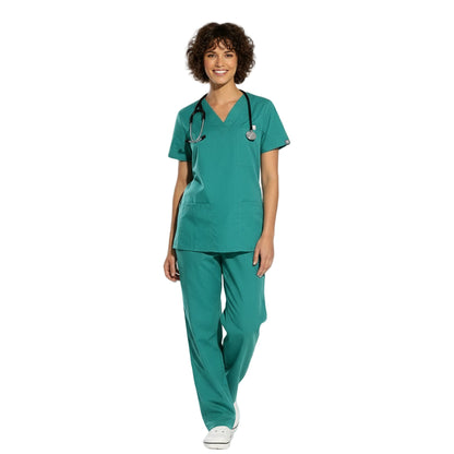 Divisa da lavoro,completa,unisex,scollo V "verde" cod: 1712