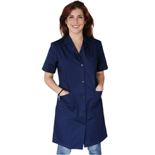 Lade das Bild in den Galerie-Viewer, Camice da Lavoro Donna Mezza Manica Blu Scuro cod 160326
