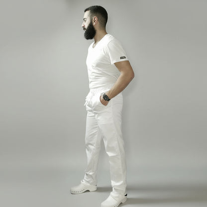 Pantaloni da Cucina Bianchi Regular Fit – Unisex | Cod. 7807