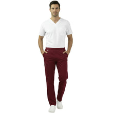 Lade das Bild in den Galerie-Viewer, Pantaloni da Lavoro Unisex Bordeaux – Cucina, Ristorante, Pasticceria | Cod. 012212
