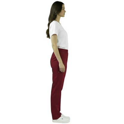 Pantaloni da Lavoro Unisex Bordeaux – Cucina, Ristorante, Pasticceria | Cod. 012212