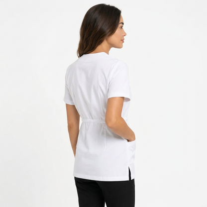 Kimono donna bianco per estetista e parrucchiera – Cod. 1230