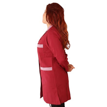 Lade das Bild in den Galerie-Viewer, camice da lavoro donna ml "bordeaux" con profilo cod: 6916
