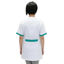 Lade das Bild in den Galerie-Viewer, Camice da Lavoro Donna Bianco Profilo Verde – Alimentari, Colf, Maestra | Cod. 221125
