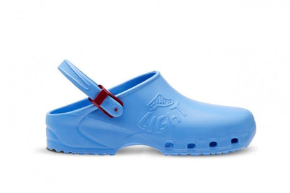 Zoccoli Sanitari Professionali Azzurro – Calzuro Light, Cinturino Regolabile | Cod. 8248