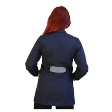 Lade das Bild in den Galerie-Viewer, Camice da lavoro donna,casacca slim,divisa "blu scuro" Cod:161020
