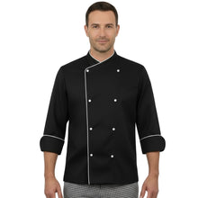Lade das Bild in den Galerie-Viewer, Giacca cuoco-chef "nero slim" cod: 7685
