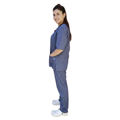 Fardas de trabalho unissexo em ganga, ref.: 8330