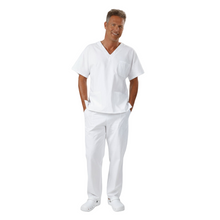 Lade das Bild in den Galerie-Viewer, Divisa da lavoro,completa,unisex,collo V "bianco" cod: 8378
