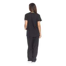 Lade das Bild in den Galerie-Viewer, Divisa unisex da lavoro,scollo V "NERO" cod: 8293
