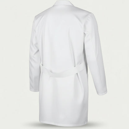 Camice da Lavoro Uomo Bianco Misto Cotone No-Stiro - Laboratorio e Macelleria - cod 7982