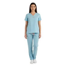 Lade das Bild in den Galerie-Viewer, Divisa Sanitaria Donna Elasticizzata Verde Acqua – Cod. B9144
