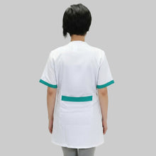 Lade das Bild in den Galerie-Viewer, Casacca,camice da lavoro, mezza manica inserto verde cod: 181119
