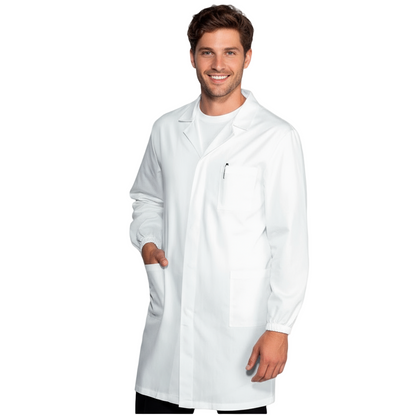 Camice da Laboratorio Uomo 100% Cotone Pesante – Bottoni Automatici, 3 Tasche | Cod. 26922