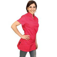Lade das Bild in den Galerie-Viewer, Casacca da lavoro,camice slim  Mod Londinese "FUCHSIA" Cod:7098

