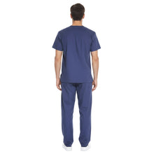 Lade das Bild in den Galerie-Viewer, Divisa da lavoro,completa,unisex,scollo V "blu scuro" cod: 8354
