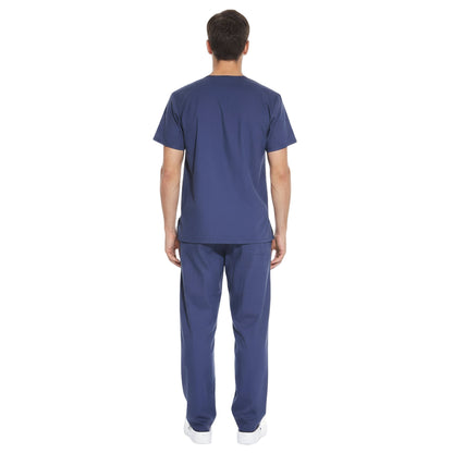 Divisa da lavoro,completa,unisex,scollo V "blu scuro" cod: 8354