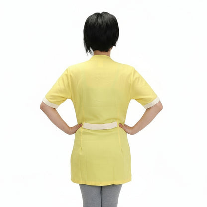 Bata de Trabalho para Mulher Meia Manga – Amarelo | Cód. 7258