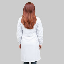 Lade das Bild in den Galerie-Viewer, camice donna da lavoro alimentari,inserto rosso per macelleria,banconista cod: 7630
