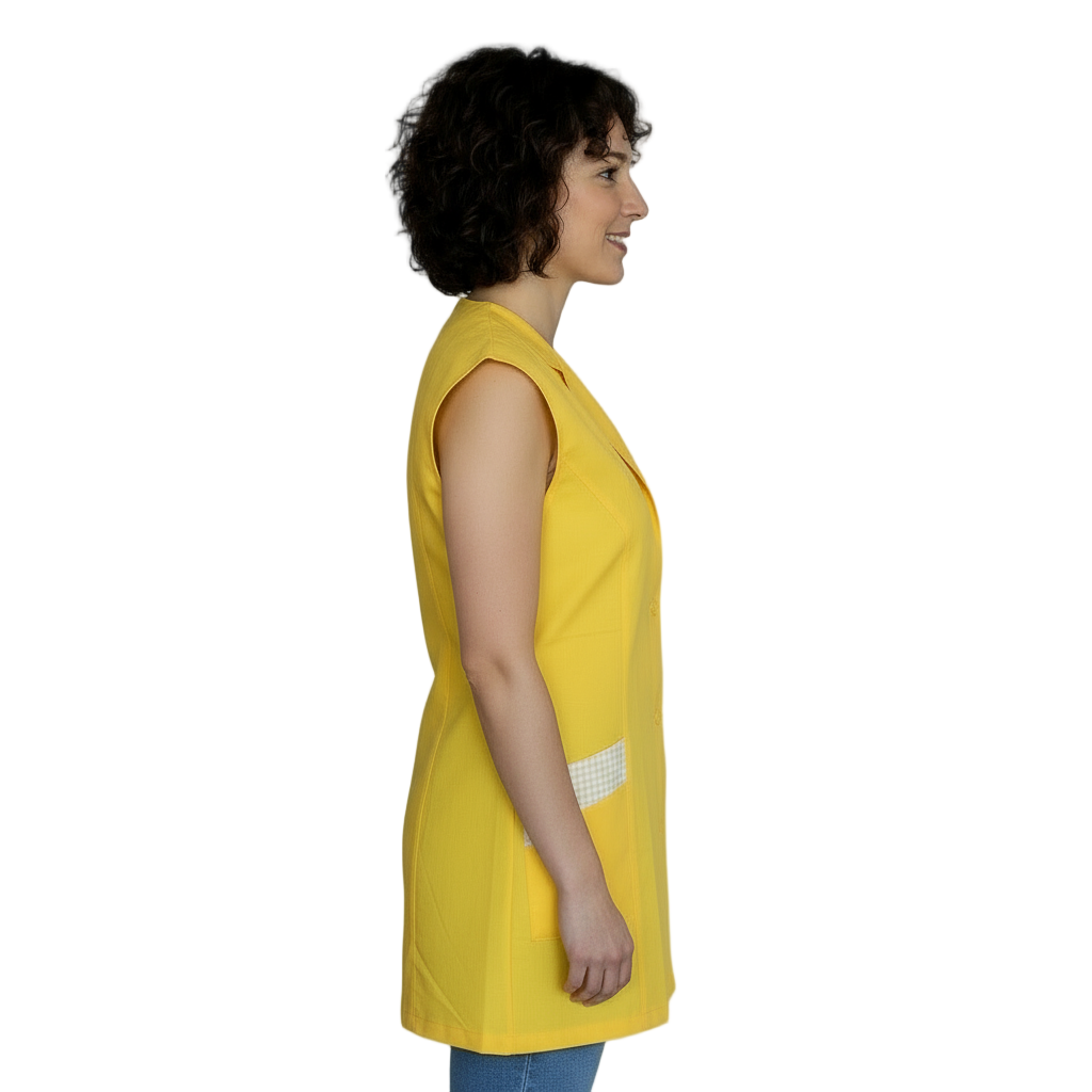 Casacca Giromanica da Lavoro Donna – Polycotton No-Stiro | Alimentari, Pulizie, Maestra | Cod. 120325