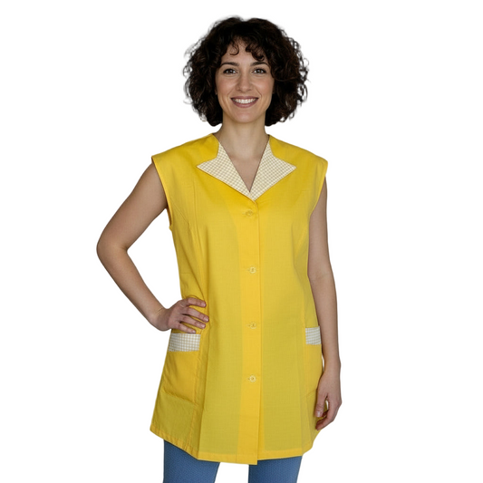 Casacca Giromanica da Lavoro Donna – Polycotton No-Stiro | Alimentari, Pulizie, Maestra | Cod. 120325