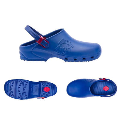 Zoccoli Sanitari Professionali Blu – Calzuro Light, Cinturino Regolabile | Cod. 8253