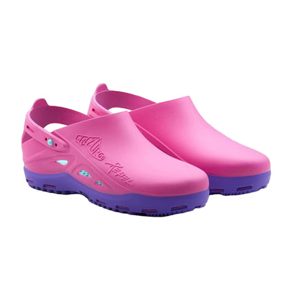 Zoccoli Sanitari Calzuro REBEL® Bicolore Rosa-Viola – Autoclavabili, Antistatici, T-CLOSE | Cod. 70825