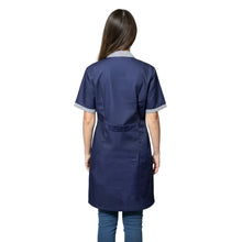 Lade das Bild in den Galerie-Viewer, Camice da Lavoro Donna Blu Scuro – Alimentari, Colf, Maestra Asilo | Cod. 240226

