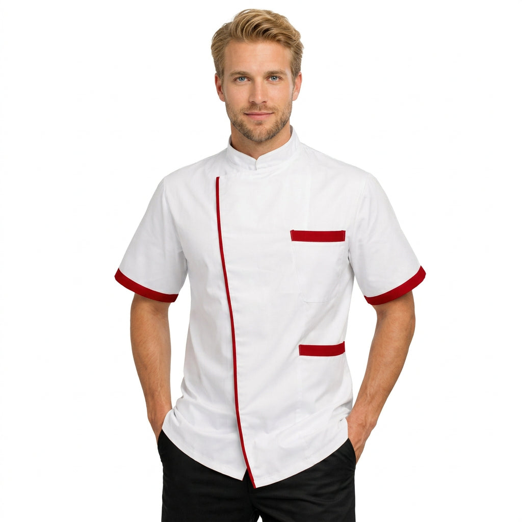 Giacca da cuoco unisex a mezza manica – Cod. 1415