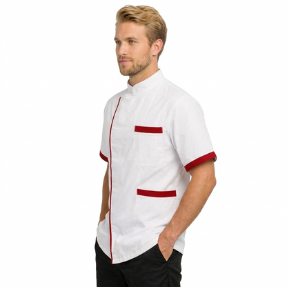 Giacca da cuoco unisex a mezza manica – Cod. 1415