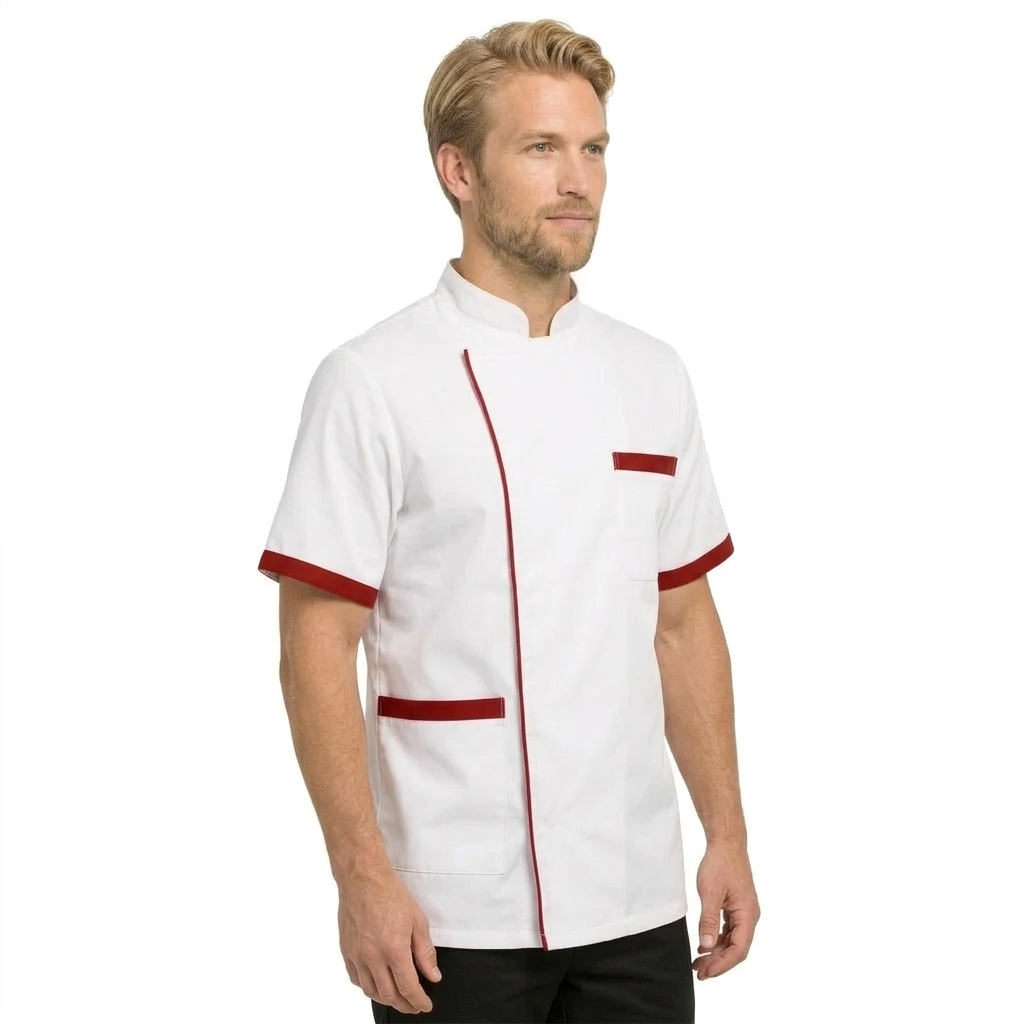 Giacca da cuoco unisex a mezza manica – Cod. 1415
