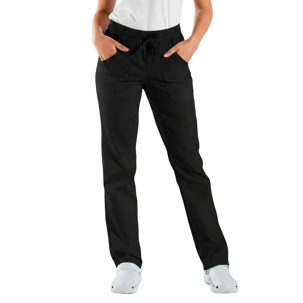 Pantaloni da Cucina Neri Tinta Unita Regular Fit – Unisex | Cod. 7821