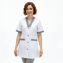 Lade das Bild in den Galerie-Viewer, casacca,camice da lavoro, mm profilo "sale e pepe" cod: 7173
