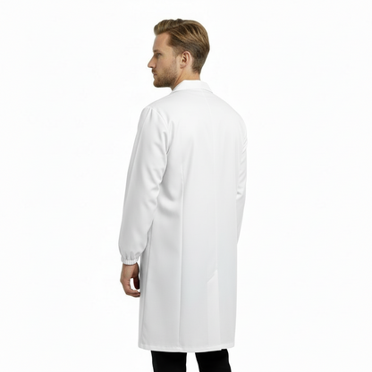 Camice da Laboratorio Uomo 100% Cotone Pesante – Bottoni Automatici, 3 Tasche | Cod. 26922