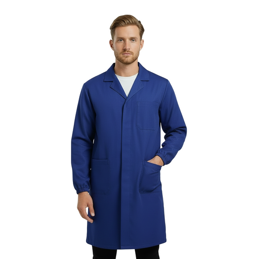 Camice da Laboratorio Unisex Blu – 100% Cotone Made in Italy cod 269221